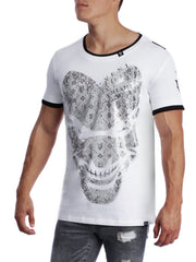 VVV HeeBad Men's T-Shirt O-Neck "CAMOU" White - VENI.VIDI.VICI.WORLD
