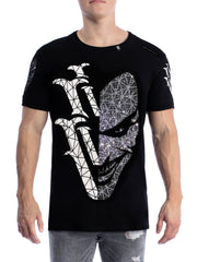 VVV HeeBad Men's T-Shirt O-Neck "MESH" Black - VENI.VIDI.VICI.WORLD