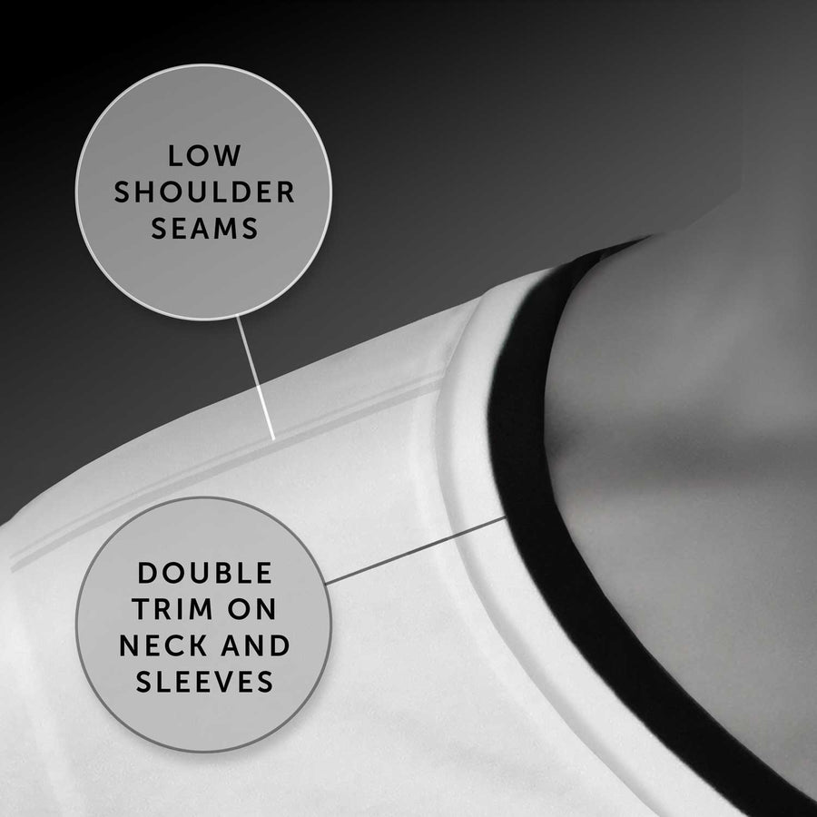 VVV Men's T-Shirt V-Neck double collar 