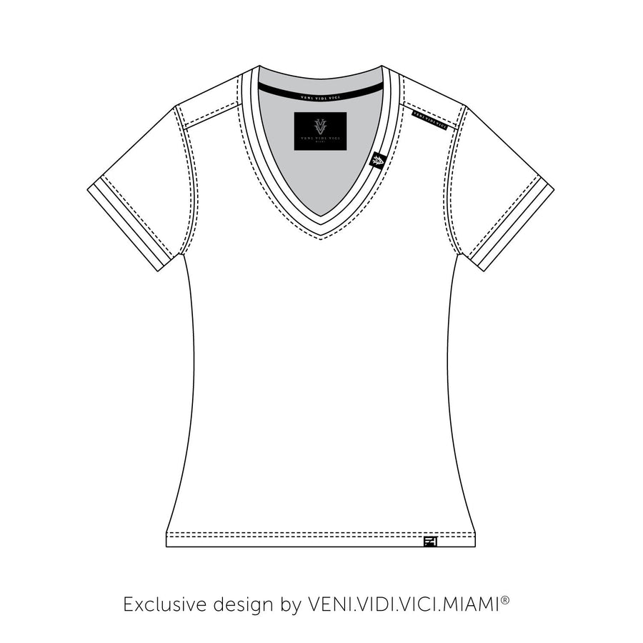 VVV Men's T-Shirt double collar V-Neck 